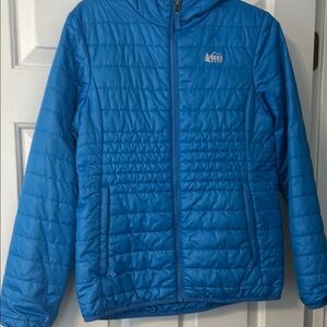 REI Blue Quilted Jacket
